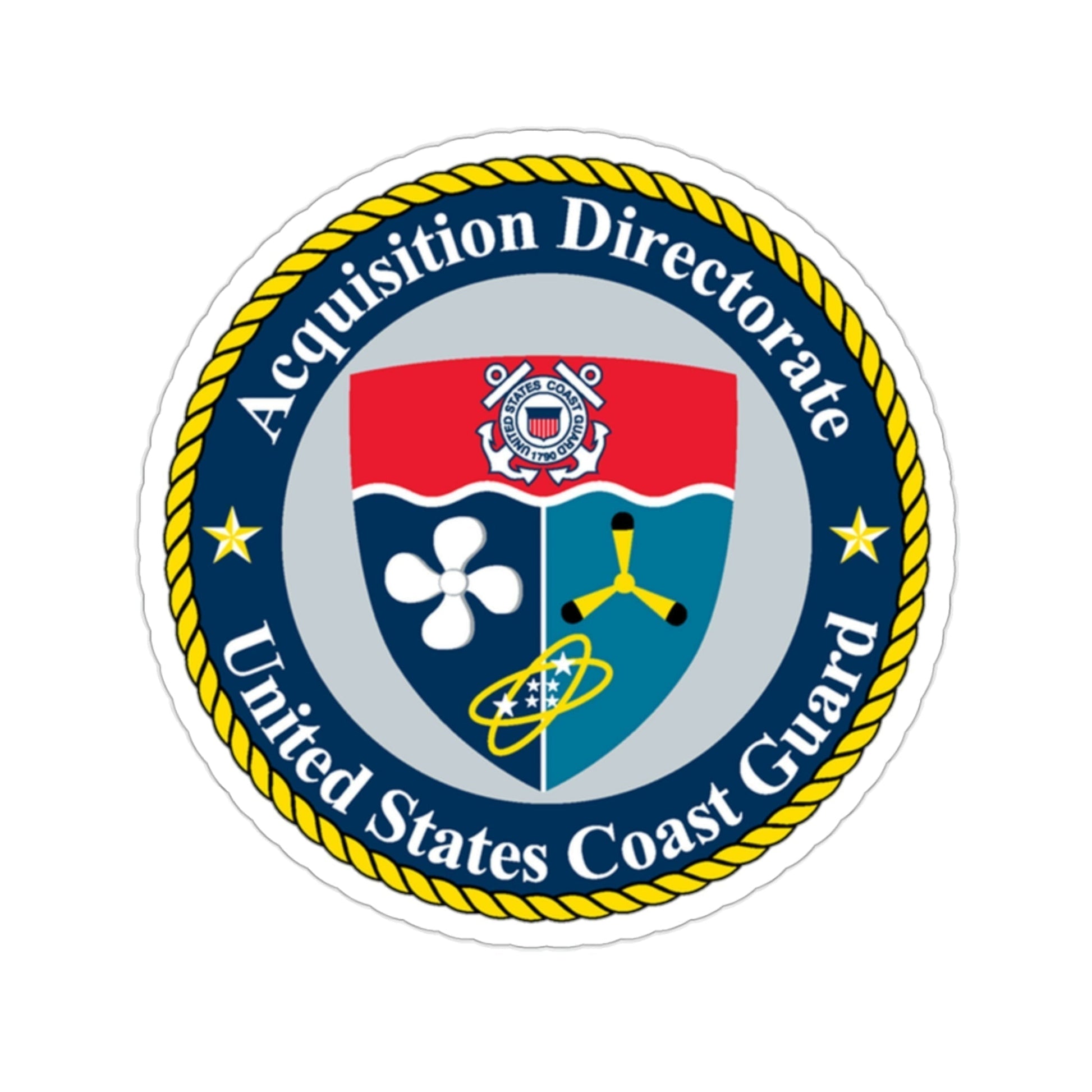 USCG Acquisition Directorate (U.S. Coast Guard) STICKER Vinyl Die-Cut Decal-2 Inch-The Sticker Space