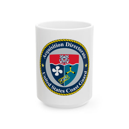 USCG Acquisition Directorate (U.S. Coast Guard) White Coffee Mug-15oz-The Sticker Space