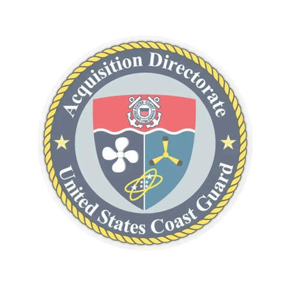 USCG Acquisition Directorate (U.S. Coast Guard) STICKER Vinyl Kiss-Cut Decal 2 Inch Transparent - The Sticker Space
