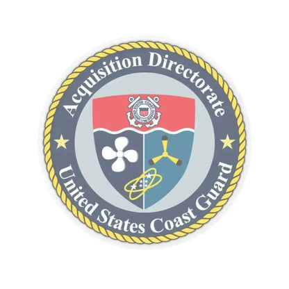USCG Acquisition Directorate (U.S. Coast Guard) STICKER Vinyl Kiss-Cut Decal 2 Inch Transparent - The Sticker Space