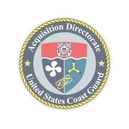USCG Acquisition Directorate (U.S. Coast Guard) STICKER Vinyl Kiss-Cut Decal 3 Inch Transparent - The Sticker Space