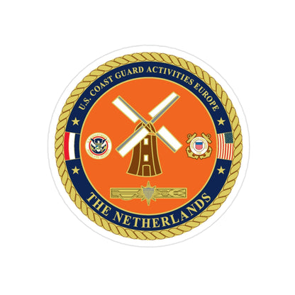 USCG ACTEURO The Netherlands (U.S. Coast Guard) Transparent STICKER Die-Cut Vinyl Decal-2 Inch-The Sticker Space