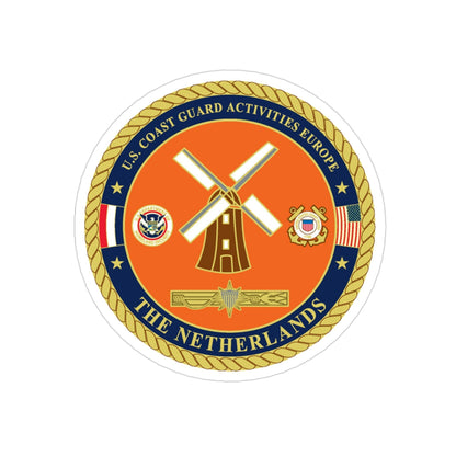 USCG ACTEURO The Netherlands (U.S. Coast Guard) Transparent STICKER Die-Cut Vinyl Decal-3 Inch-The Sticker Space