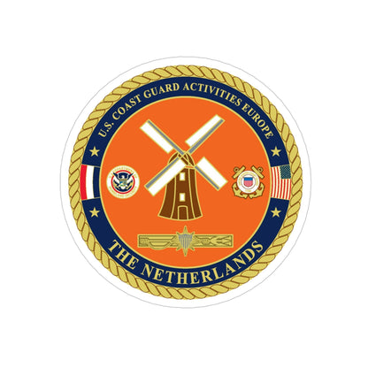 USCG ACTEURO The Netherlands (U.S. Coast Guard) Transparent STICKER Die-Cut Vinyl Decal-4 Inch-The Sticker Space