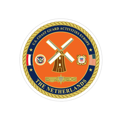 USCG ACTEURO The Netherlands (U.S. Coast Guard) Transparent STICKER Die-Cut Vinyl Decal-5 Inch-The Sticker Space