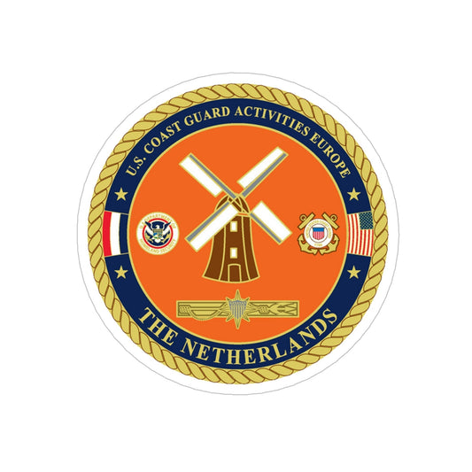 USCG ACTEURO The Netherlands (U.S. Coast Guard) Transparent STICKER Die-Cut Vinyl Decal-6 Inch-The Sticker Space