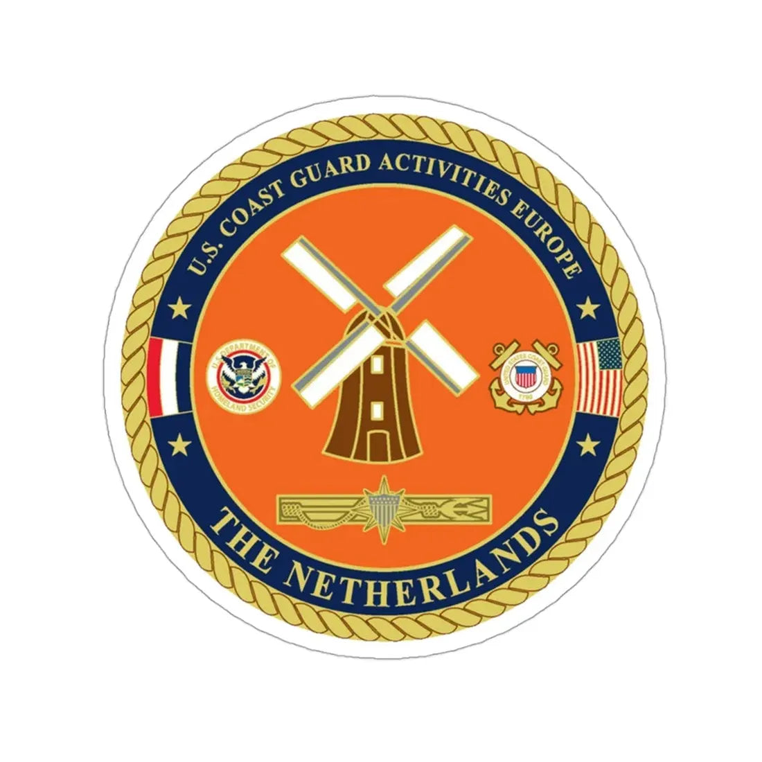 USCG ACTEURO The Netherlands (U.S. Coast Guard) STICKER Vinyl Die-Cut Decal 3 Inch - The Sticker Space