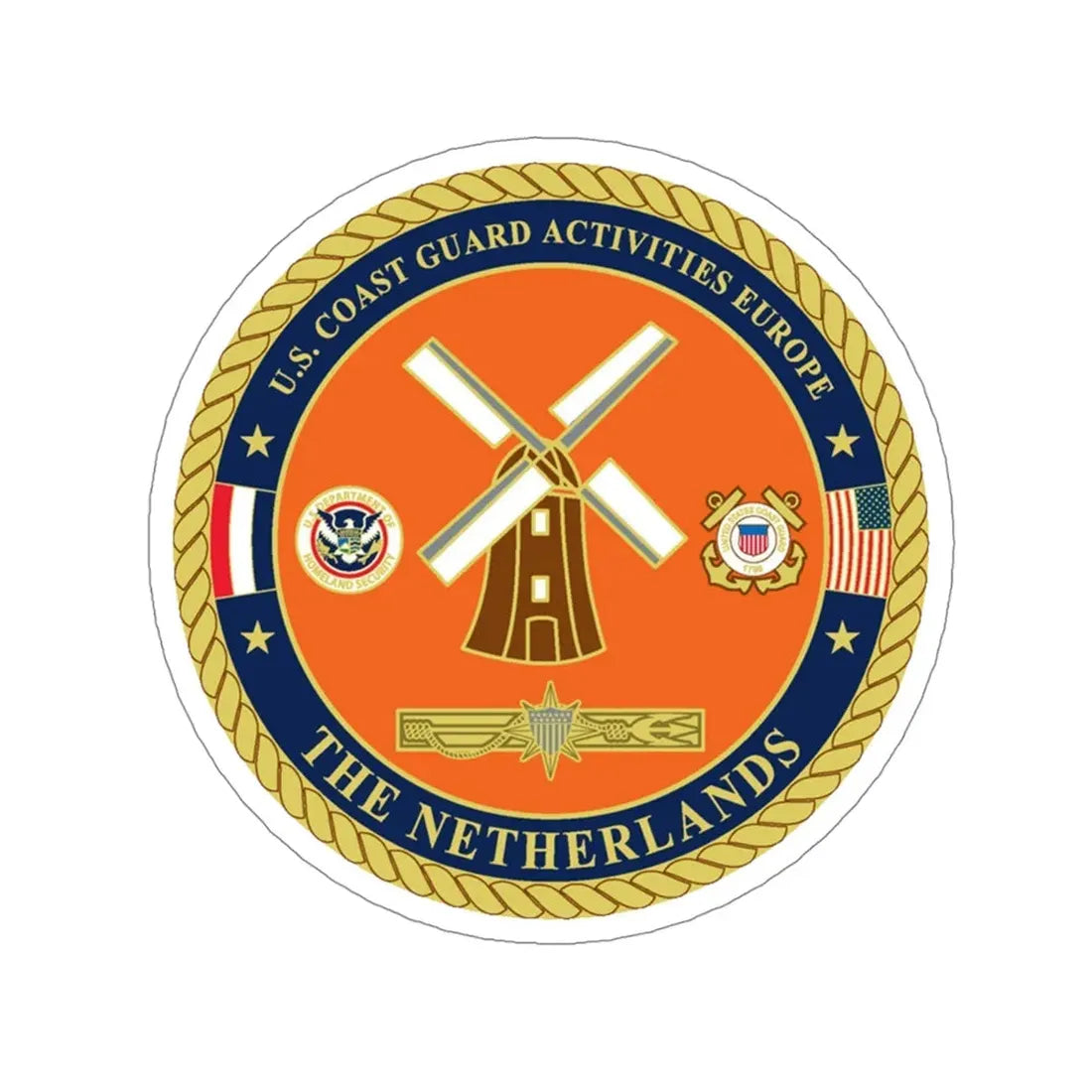 USCG ACTEURO The Netherlands (U.S. Coast Guard) STICKER Vinyl Die-Cut Decal 4 Inch - The Sticker Space