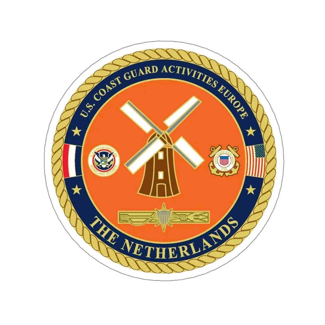 USCG ACTEURO The Netherlands (U.S. Coast Guard) STICKER Vinyl Die-Cut Decal 6 Inch - The Sticker Space