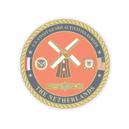 USCG ACTEURO The Netherlands (U.S. Coast Guard) STICKER Vinyl Kiss-Cut Decal 2 Inch Transparent - The Sticker Space