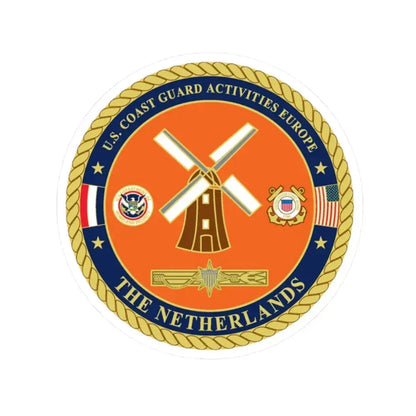 USCG ACTEURO The Netherlands (U.S. Coast Guard) STICKER Vinyl Kiss-Cut Decal 2 Inch White - The Sticker Space