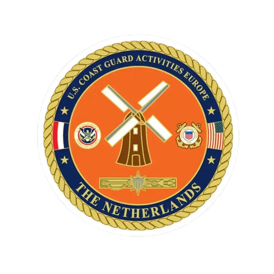 USCG ACTEURO The Netherlands (U.S. Coast Guard) STICKER Vinyl Kiss-Cut Decal 2 Inch White - The Sticker Space