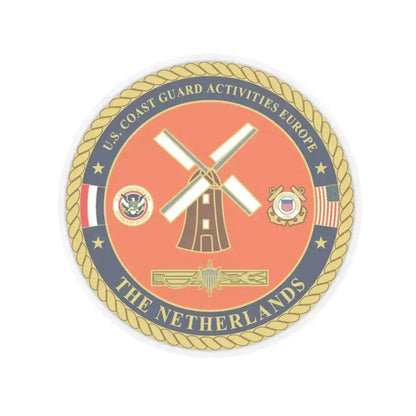 USCG ACTEURO The Netherlands (U.S. Coast Guard) STICKER Vinyl Kiss-Cut Decal 3 Inch Transparent - The Sticker Space