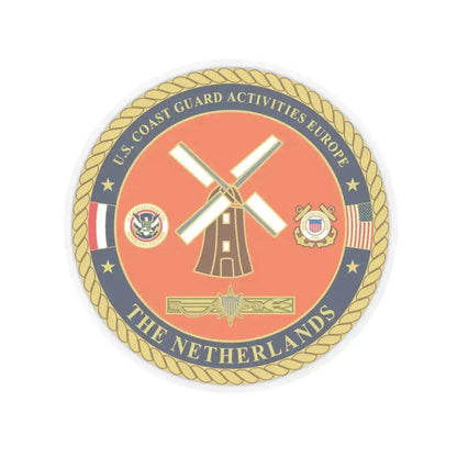 USCG ACTEURO The Netherlands (U.S. Coast Guard) STICKER Vinyl Kiss-Cut Decal 3 Inch Transparent - The Sticker Space