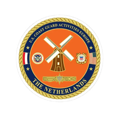 USCG ACTEURO The Netherlands (U.S. Coast Guard) STICKER Vinyl Kiss-Cut Decal 3 Inch White - The Sticker Space
