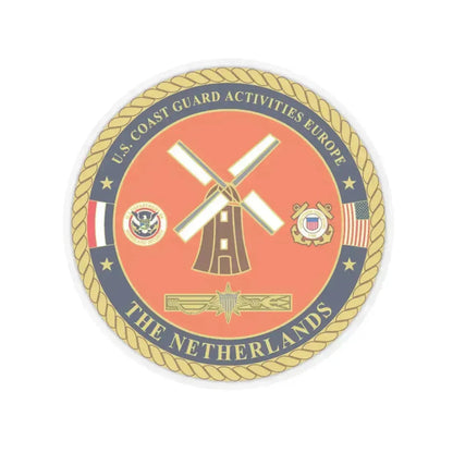 USCG ACTEURO The Netherlands (U.S. Coast Guard) STICKER Vinyl Kiss-Cut Decal 4 Inch Transparent - The Sticker Space