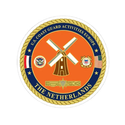 USCG ACTEURO The Netherlands (U.S. Coast Guard) STICKER Vinyl Kiss-Cut Decal 4 Inch White - The Sticker Space