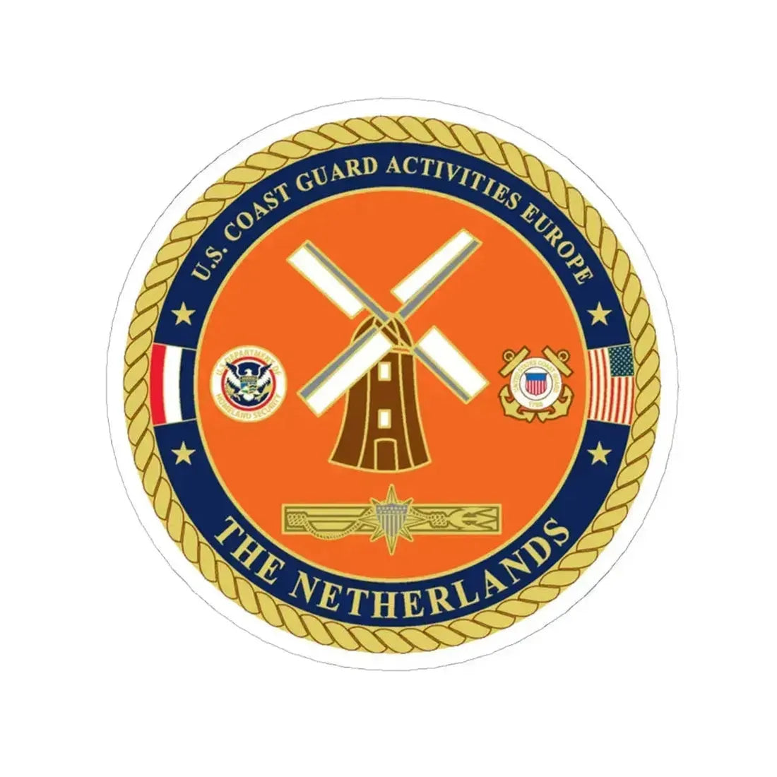 USCG ACTEURO The Netherlands (U.S. Coast Guard) STICKER Vinyl Kiss-Cut Decal 6 Inch White - The Sticker Space
