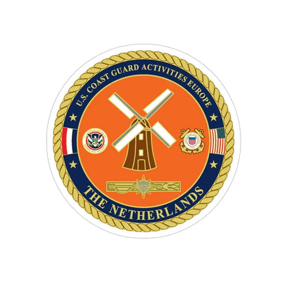 USCG ACTEURO The Netherlands (U.S. Coast Guard) Transparent STICKER Die-Cut Vinyl Decal 5 Inch - The Sticker Space