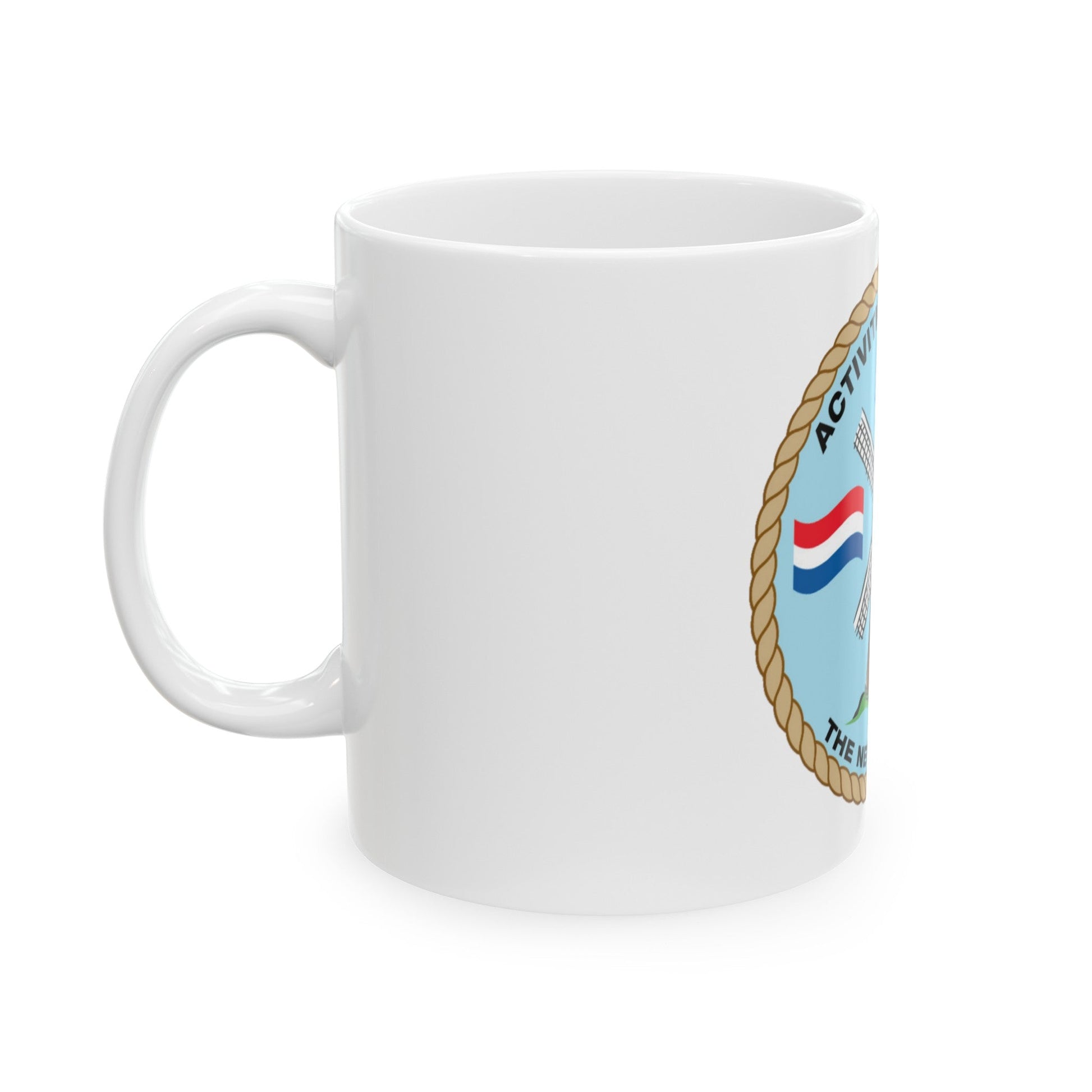 USCG Activities Europe the Netherlands (U.S. Coast Guard) White Coffee Mug-The Sticker Space