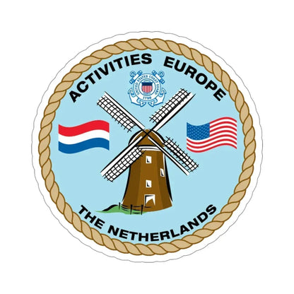 USCG Activities Europe the Netherlands (U.S. Coast Guard) STICKER Vinyl Die-Cut Decal 4 Inch - The Sticker Space