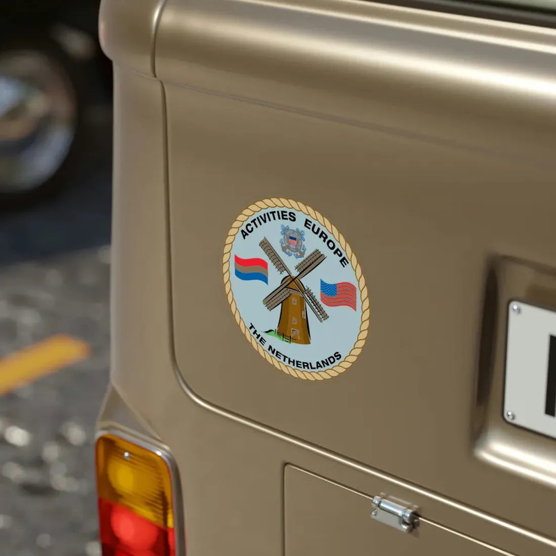 USCG Activities Europe the Netherlands (U.S. Coast Guard) Transparent STICKER Die-Cut Vinyl Decal - The Sticker Space