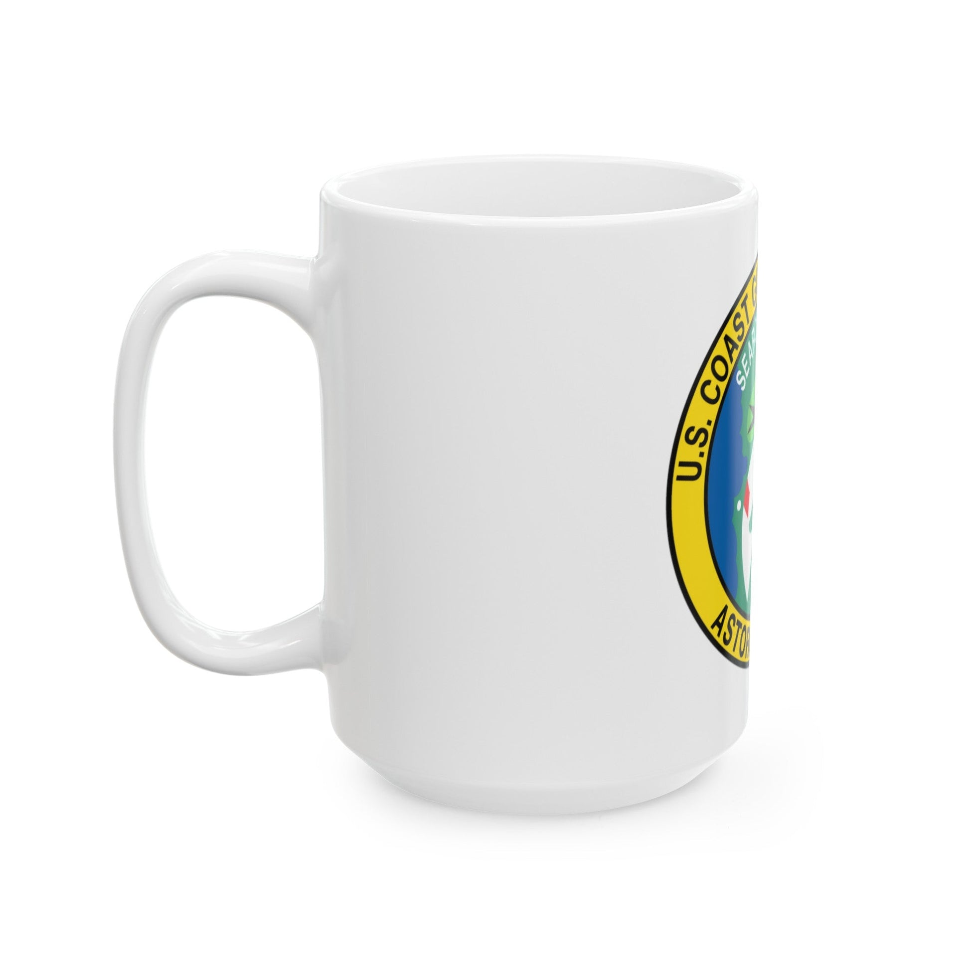 USCG Air Station Astoria (U.S. Coast Guard) White Coffee Mug-The Sticker Space