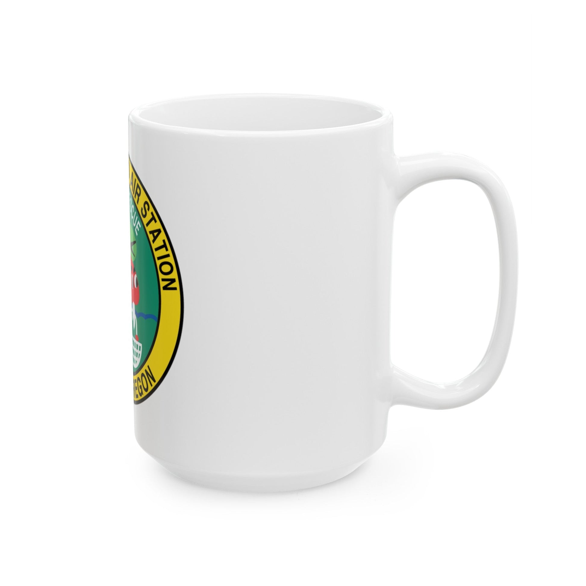 USCG Air Station Astoria (U.S. Coast Guard) White Coffee Mug-The Sticker Space