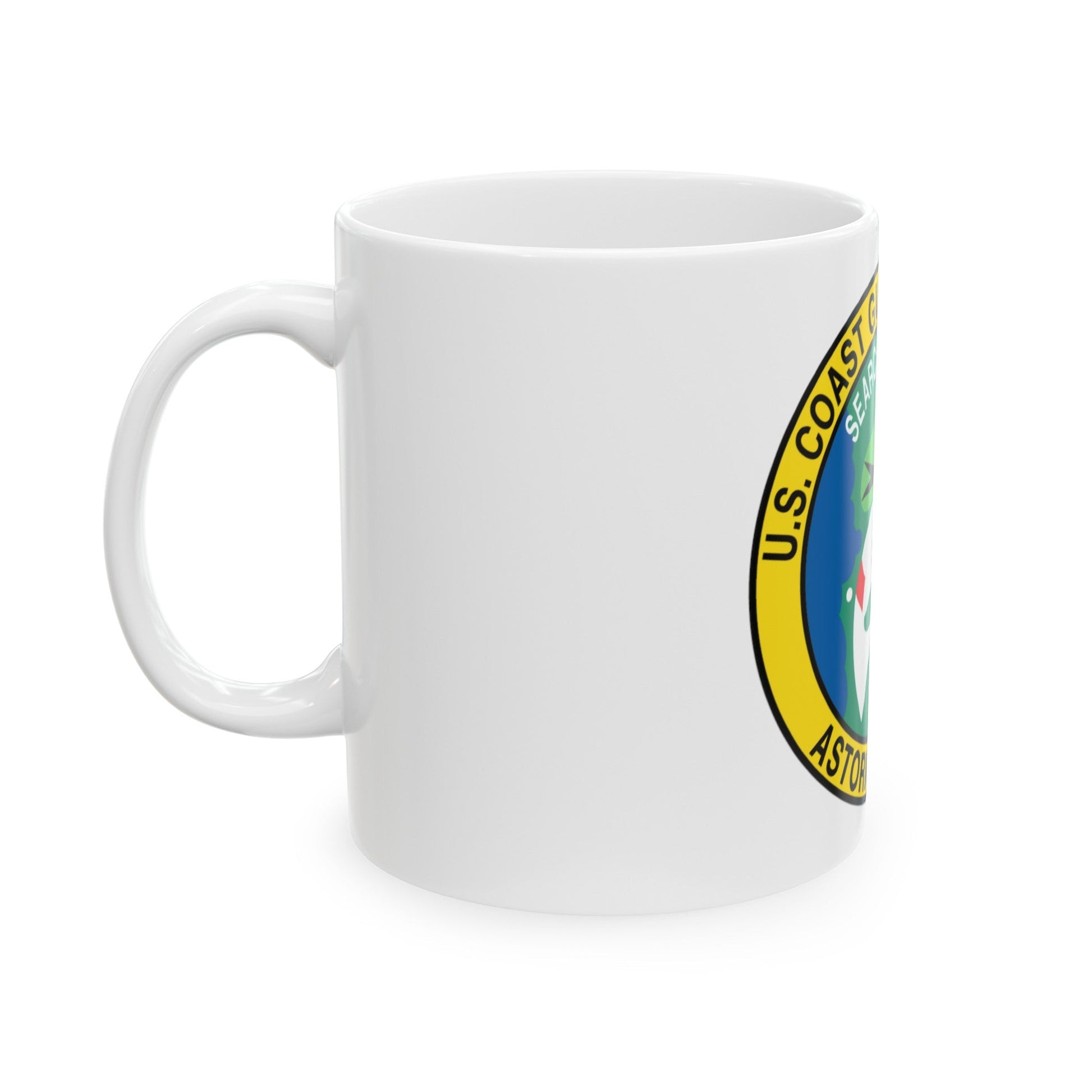 USCG Air Station Astoria (U.S. Coast Guard) White Coffee Mug-The Sticker Space