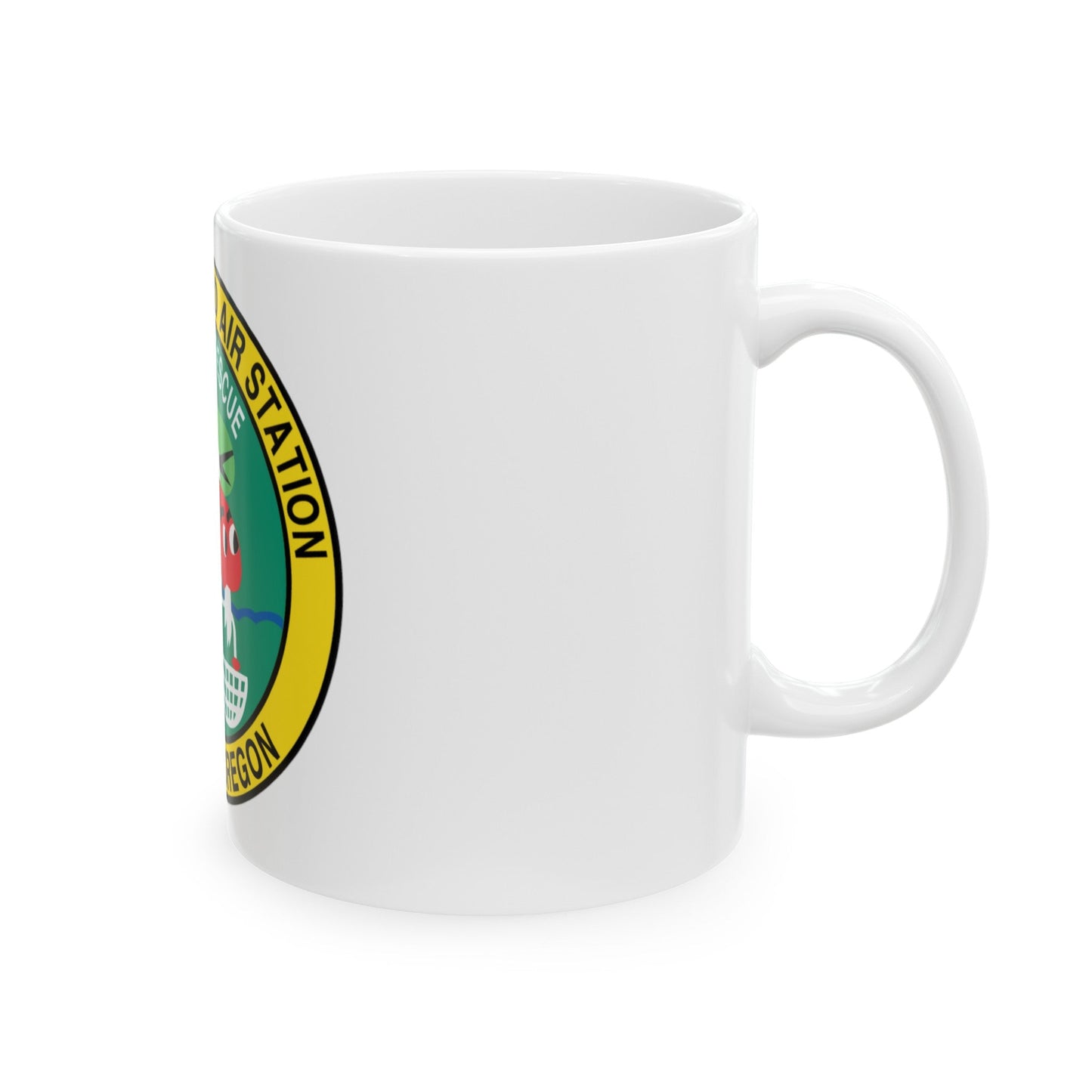 USCG Air Station Astoria (U.S. Coast Guard) White Coffee Mug-The Sticker Space