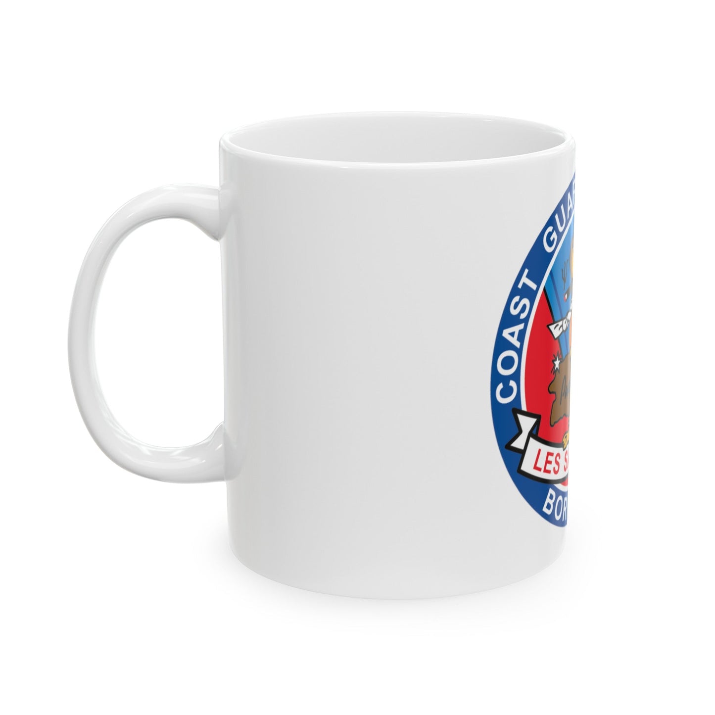 USCG Air Station Borinquen Les SAR Frog (U.S. Coast Guard) White Coffee Mug-The Sticker Space