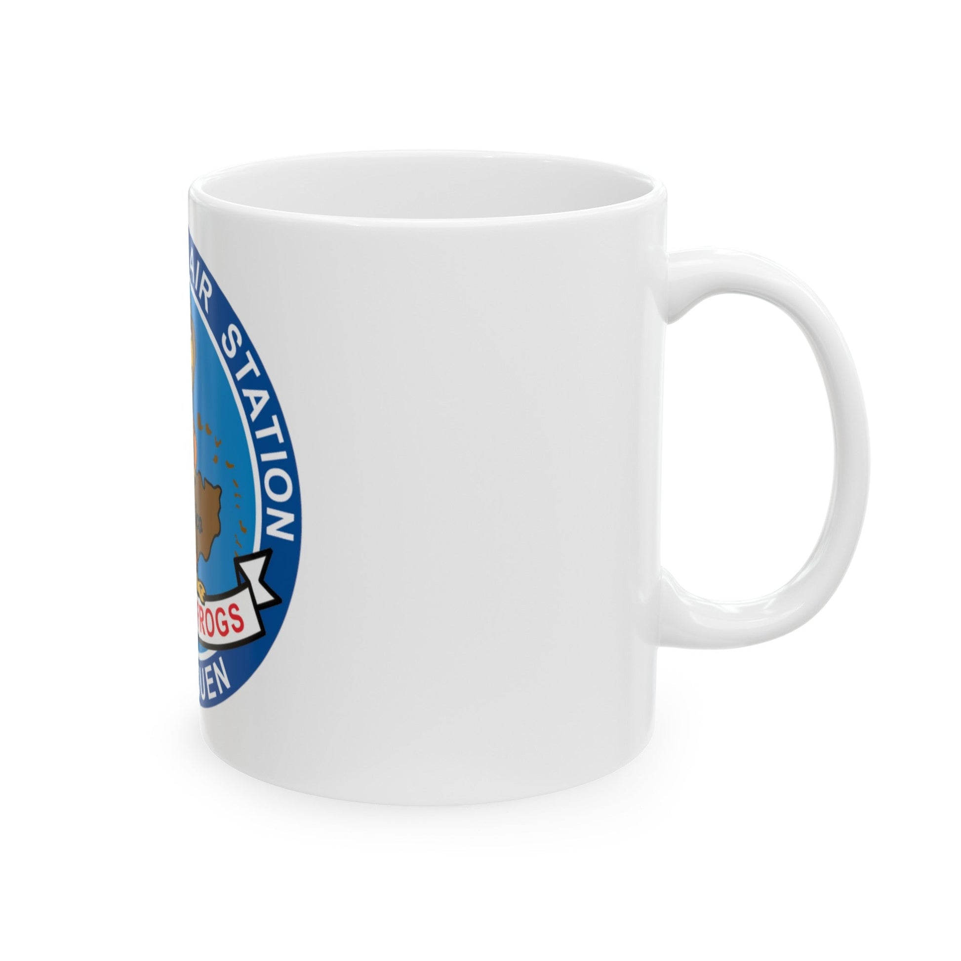 USCG Air Station Borinquen Les SAR Frog (U.S. Coast Guard) White Coffee Mug-The Sticker Space