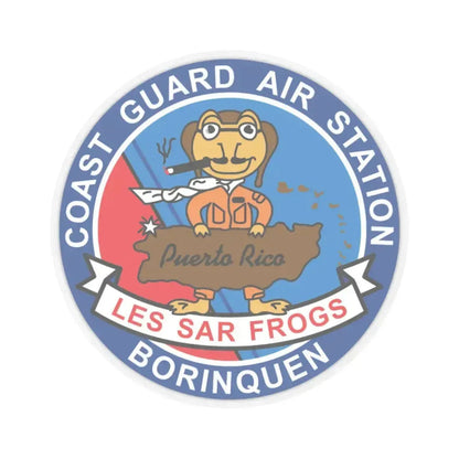 USCG Air Station Borinquen   Les SAR Frog (U.S. Coast Guard) STICKER Vinyl Kiss-Cut Decal - The Sticker Space