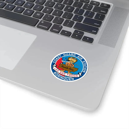 USCG Air Station Borinquen   Les SAR Frog (U.S. Coast Guard) STICKER Vinyl Kiss-Cut Decal - The Sticker Space