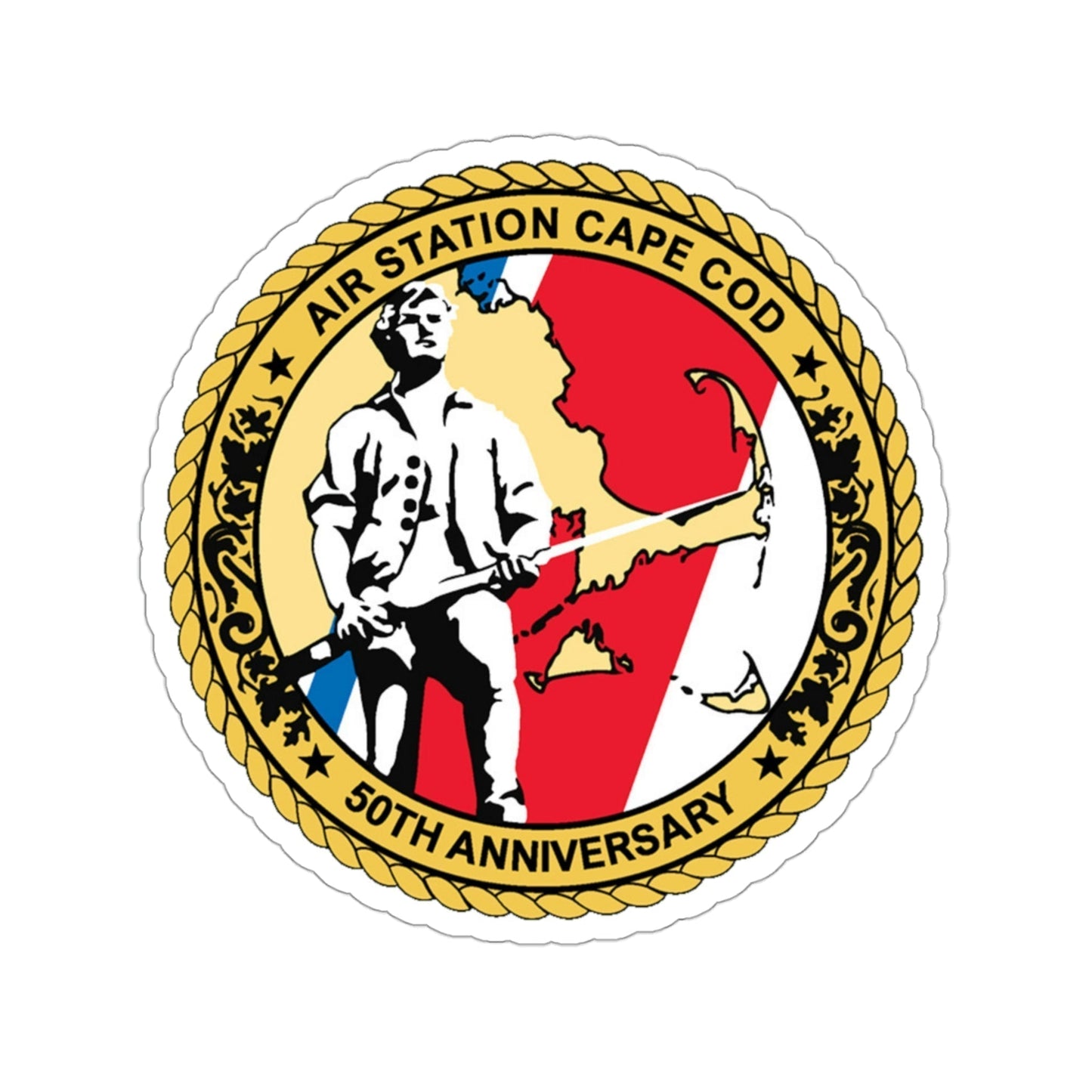 USCG Air Station CAPE COD (U.S. Coast Guard) STICKER Vinyl Die-Cut Decal-3 Inch-The Sticker Space