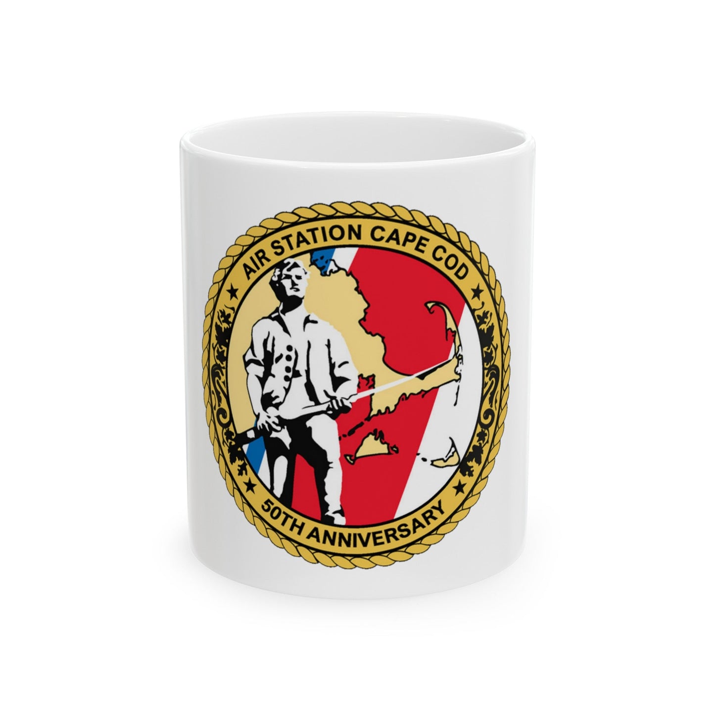 USCG Air Station CAPE COD (U.S. Coast Guard) White Coffee Mug-11oz-The Sticker Space