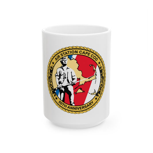 USCG Air Station CAPE COD (U.S. Coast Guard) White Coffee Mug-15oz-The Sticker Space