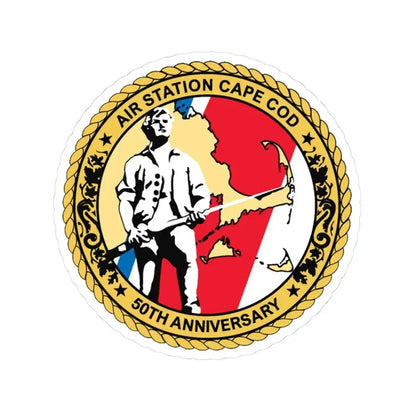 USCG Air Station CAPE COD (U.S. Coast Guard) STICKER Vinyl Kiss-Cut Decal 3 Inch White - The Sticker Space
