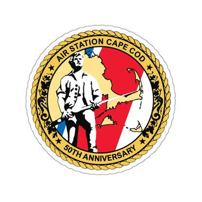 USCG Air Station CAPE COD (U.S. Coast Guard) STICKER Vinyl Kiss-Cut Decal 4 Inch White - The Sticker Space