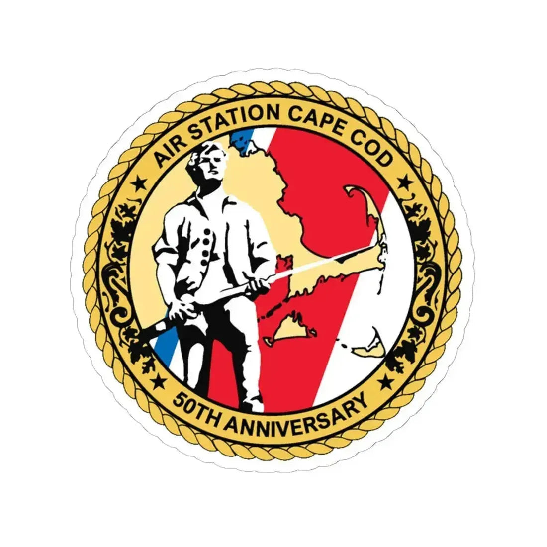 USCG Air Station CAPE COD (U.S. Coast Guard) STICKER Vinyl Kiss-Cut Decal 6 Inch White - The Sticker Space