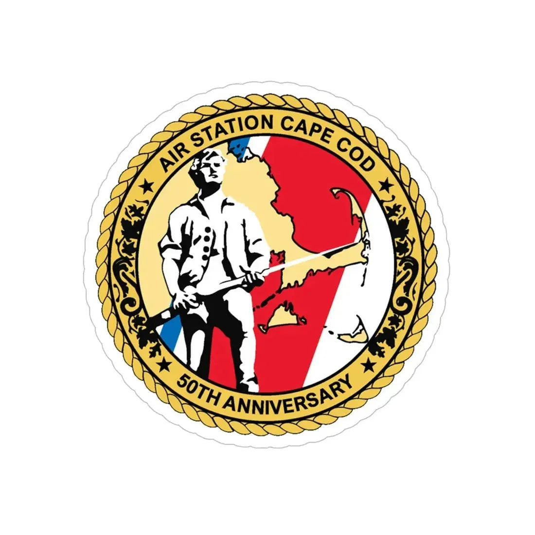 USCG Air Station CAPE COD (U.S. Coast Guard) Transparent STICKER Die-Cut Vinyl Decal 6 Inch - The Sticker Space