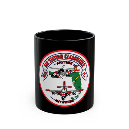 USCG Air Station Clearwater FL (U.S. Coast Guard) Black Coffee Mug-11oz-The Sticker Space