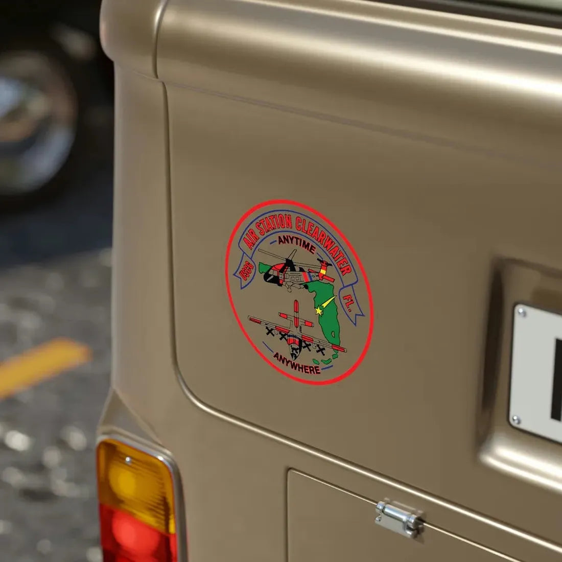 USCG Air Station Clearwater FL (U.S. Coast Guard) Transparent STICKER Die-Cut Vinyl Decal - The Sticker Space