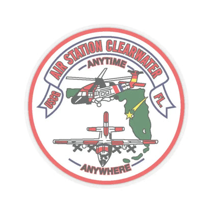 USCG Air Station Clearwater New 1996 (U.S. Coast Guard) STICKER Vinyl Kiss-Cut Decal 2 Inch Transparent - The Sticker Space