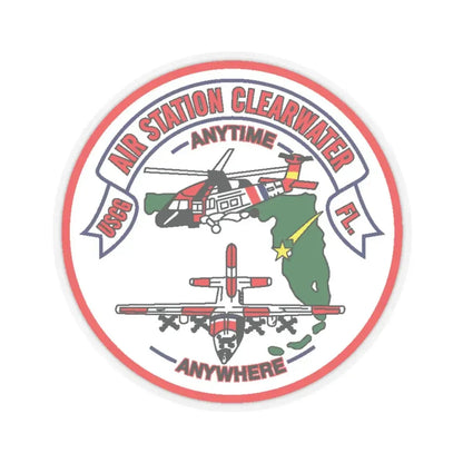 USCG Air Station Clearwater New 1996 (U.S. Coast Guard) STICKER Vinyl Kiss-Cut Decal 6 Inch Transparent - The Sticker Space