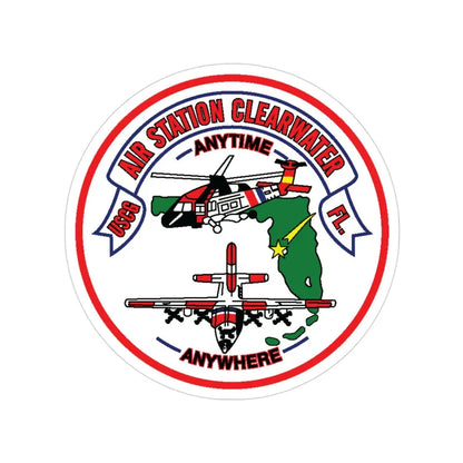 USCG Air Station Clearwater New 1996 (U.S. Coast Guard) Transparent STICKER Die-Cut Vinyl Decal 3 Inch - The Sticker Space
