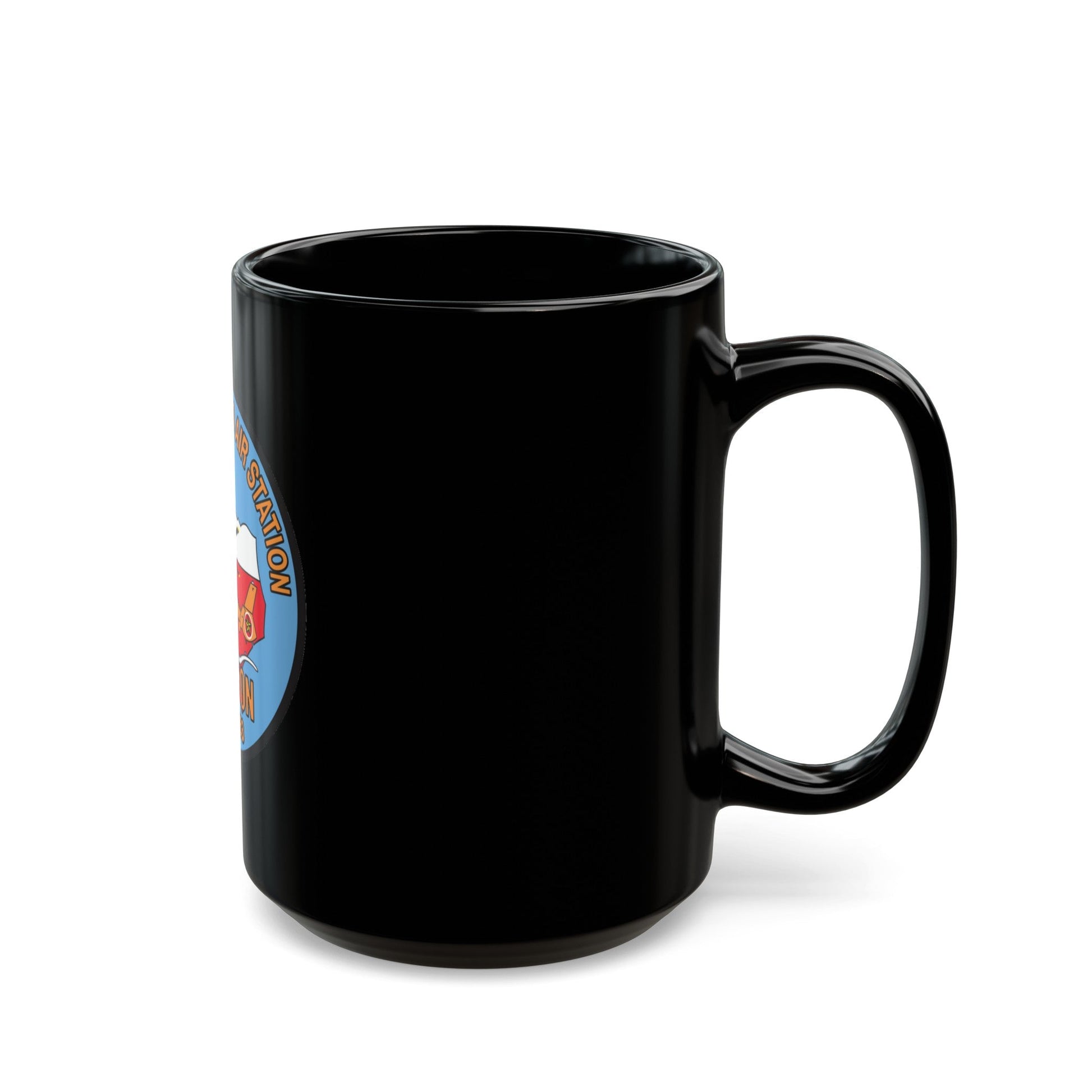 USCG Air Station Houston 2 (U.S. Coast Guard) Black Coffee Mug-The Sticker Space