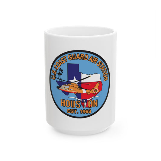 USCG Air Station Houston 2 (U.S. Coast Guard) White Coffee Mug-15oz-The Sticker Space