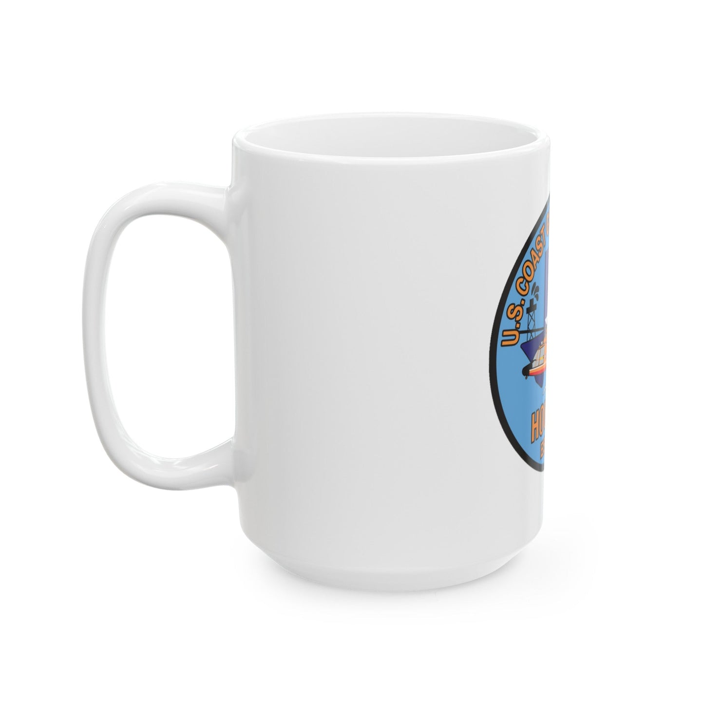 USCG Air Station Houston 2 (U.S. Coast Guard) White Coffee Mug-The Sticker Space