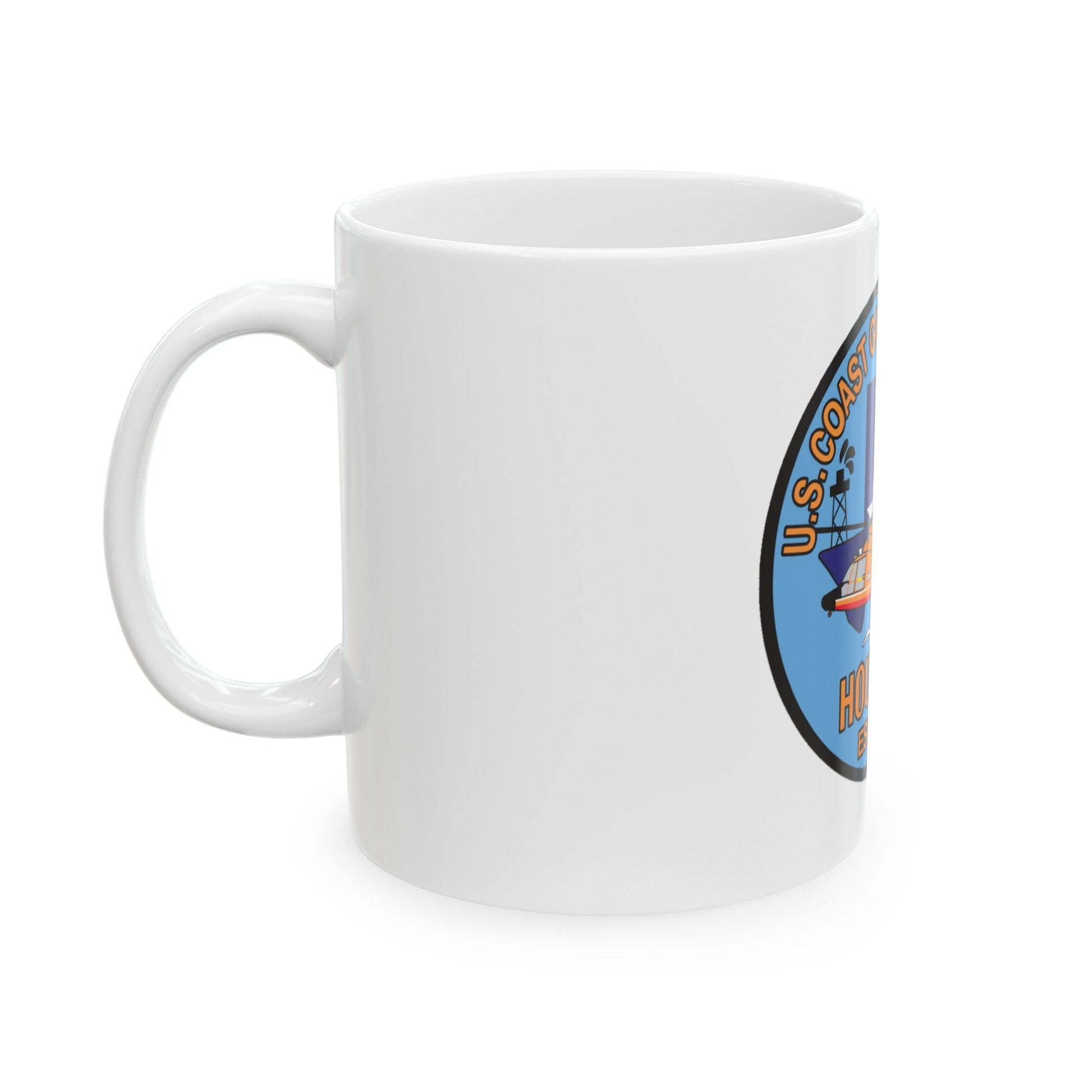 USCG Air Station Houston 2 (U.S. Coast Guard) White Coffee Mug-The Sticker Space